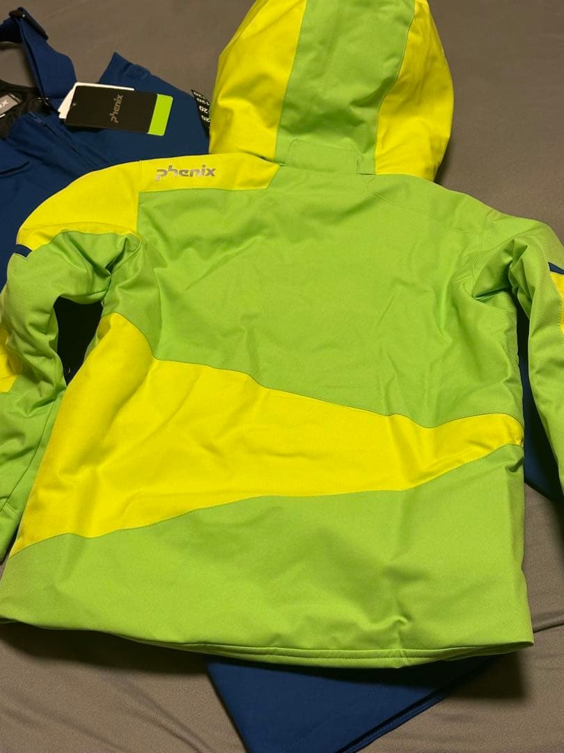 Phenix フラッシュグリーン ブルー　子供用スキーウェア 上下120