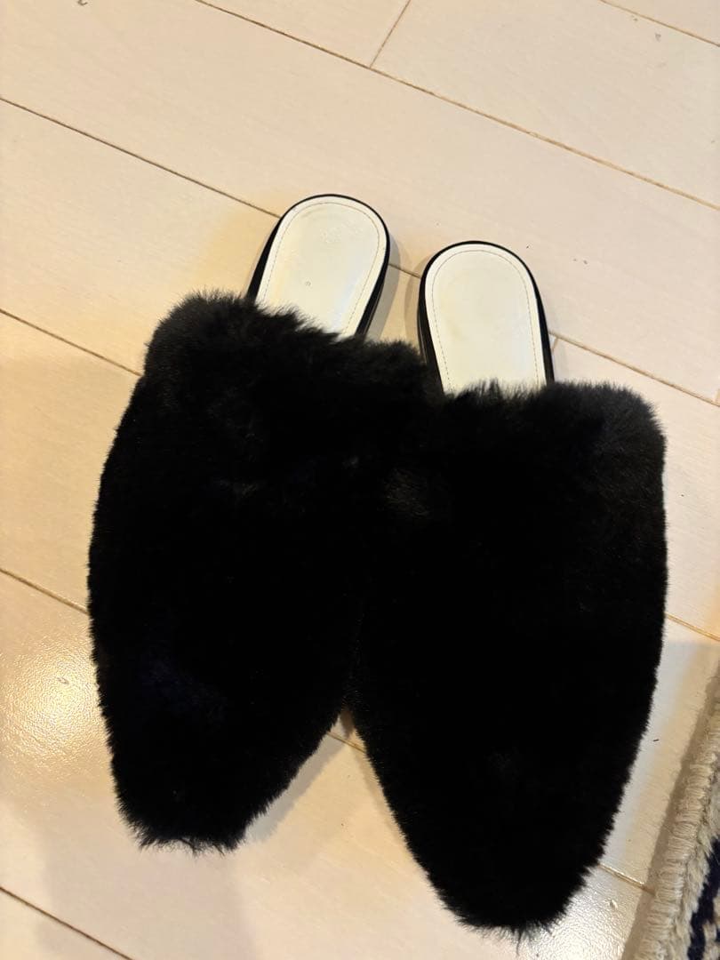 メゾンマルジェラ　フェイクファーミュール　38