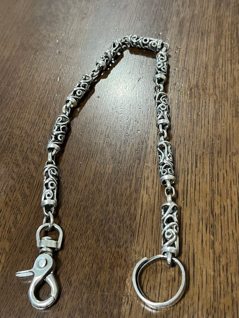 クロスローラー　シルバーウォレットチェーン