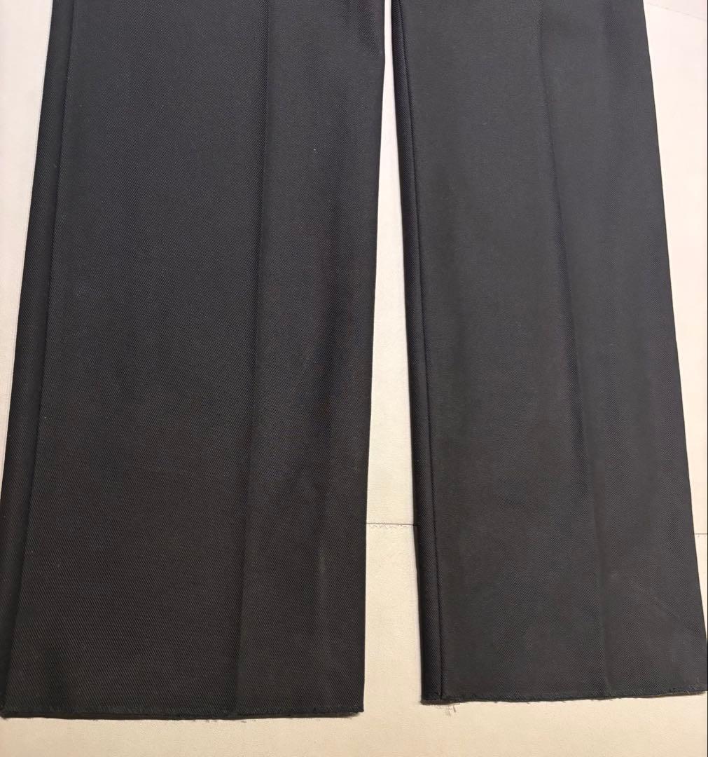 NEAT ブラック スラックス 2プリーツ コットン100 サイズ48