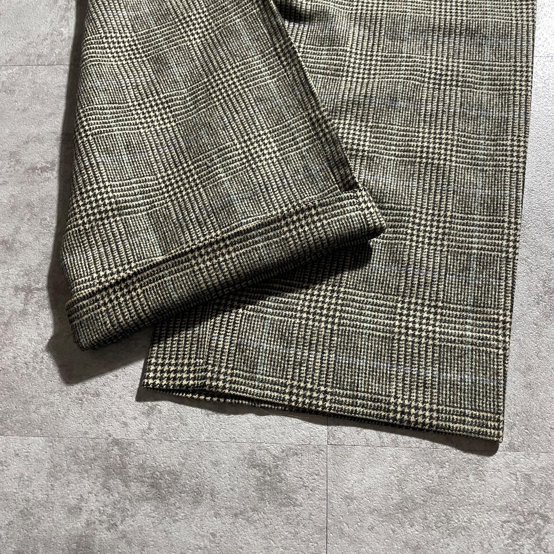 80s ラルフローレン optiジッパー 千鳥格子 イタリア製【W31】