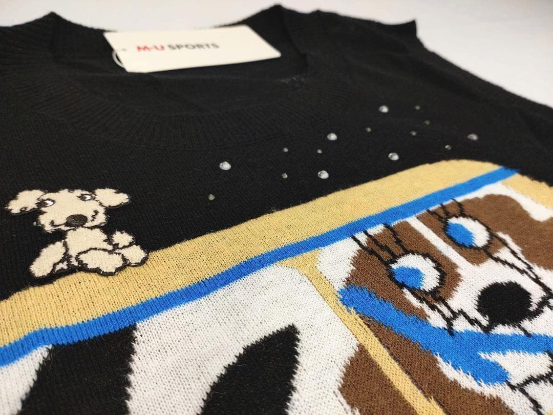 新品】エムユースポーツ 定価29000円 レディース ニットベスト サイズ M