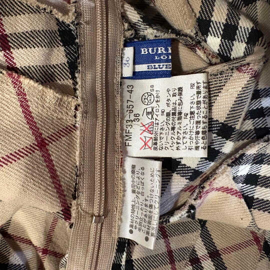 Burberry 36ノバチェック ワンピース 平成 NANA