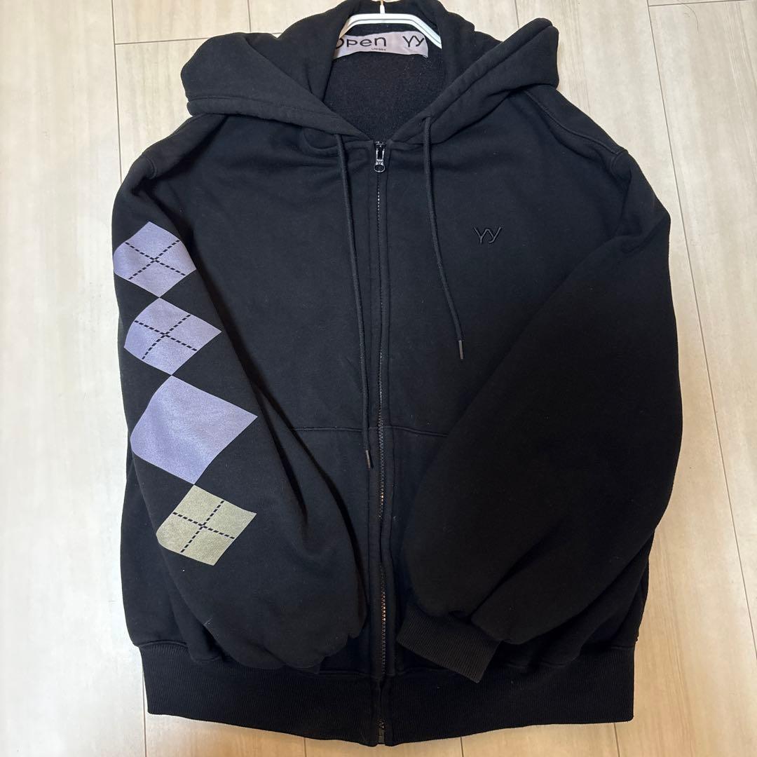 open yy パーカー　ブラック