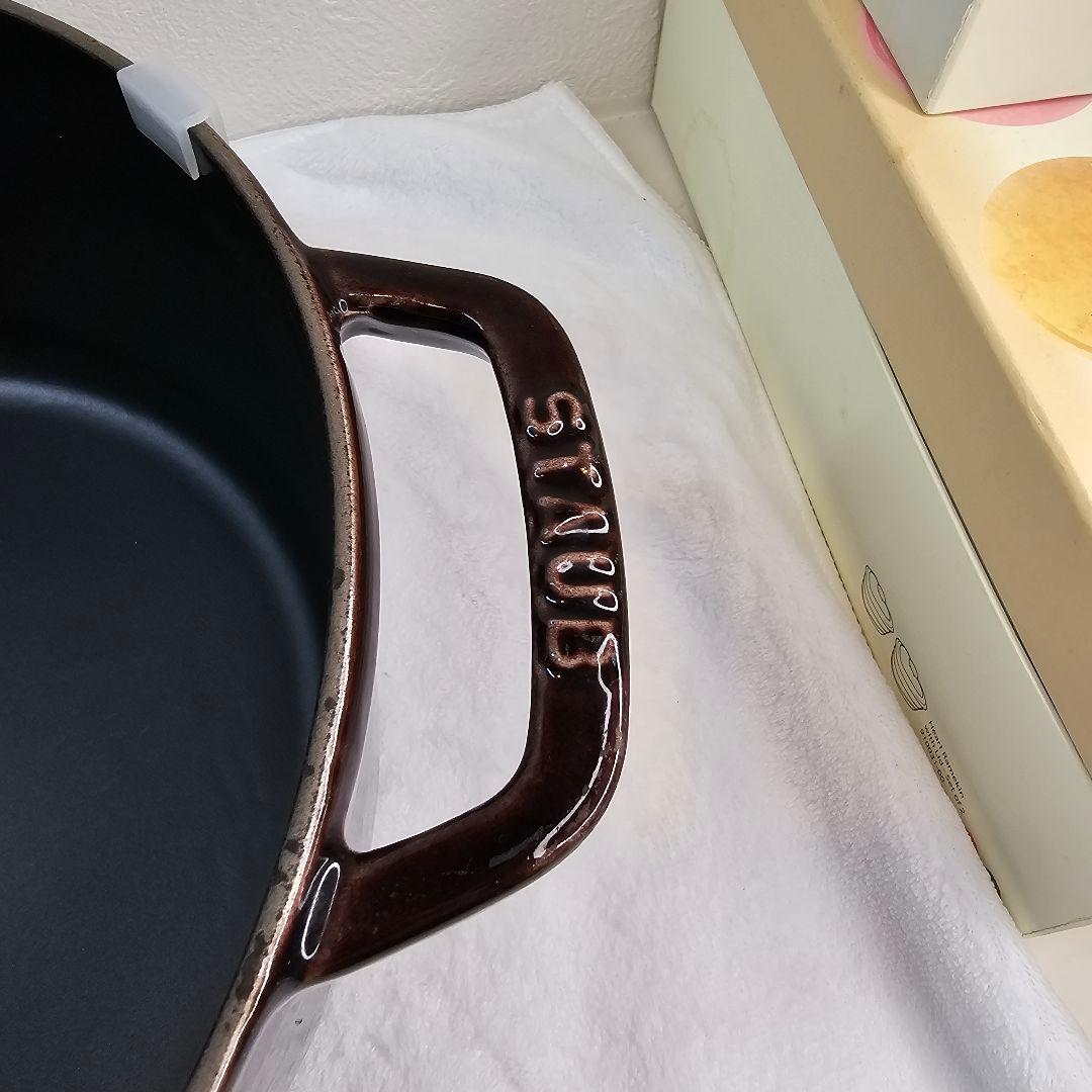 廃盤 Staub ストウブ 24cm パープル ナス オーベルジン