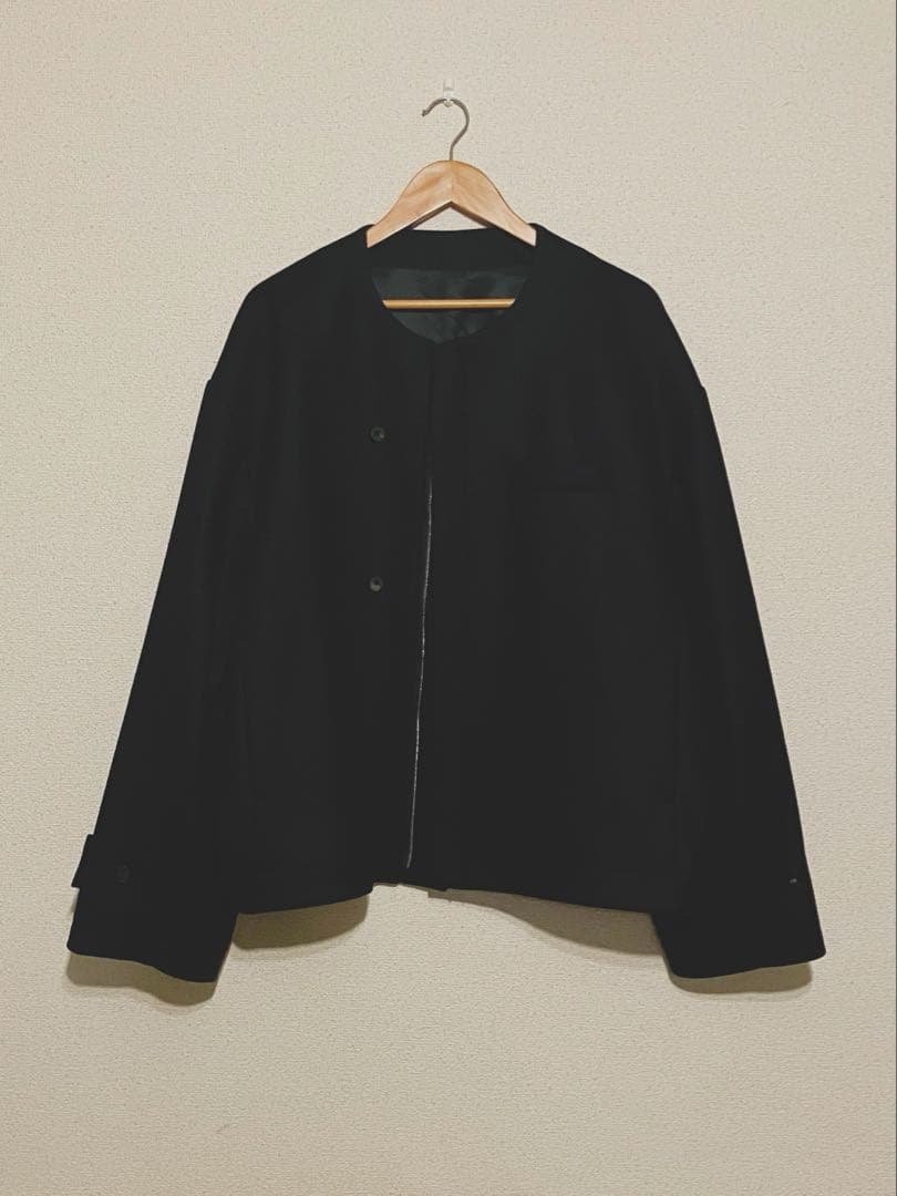 ジャケット・アウター stein No Collar Melton Jacket