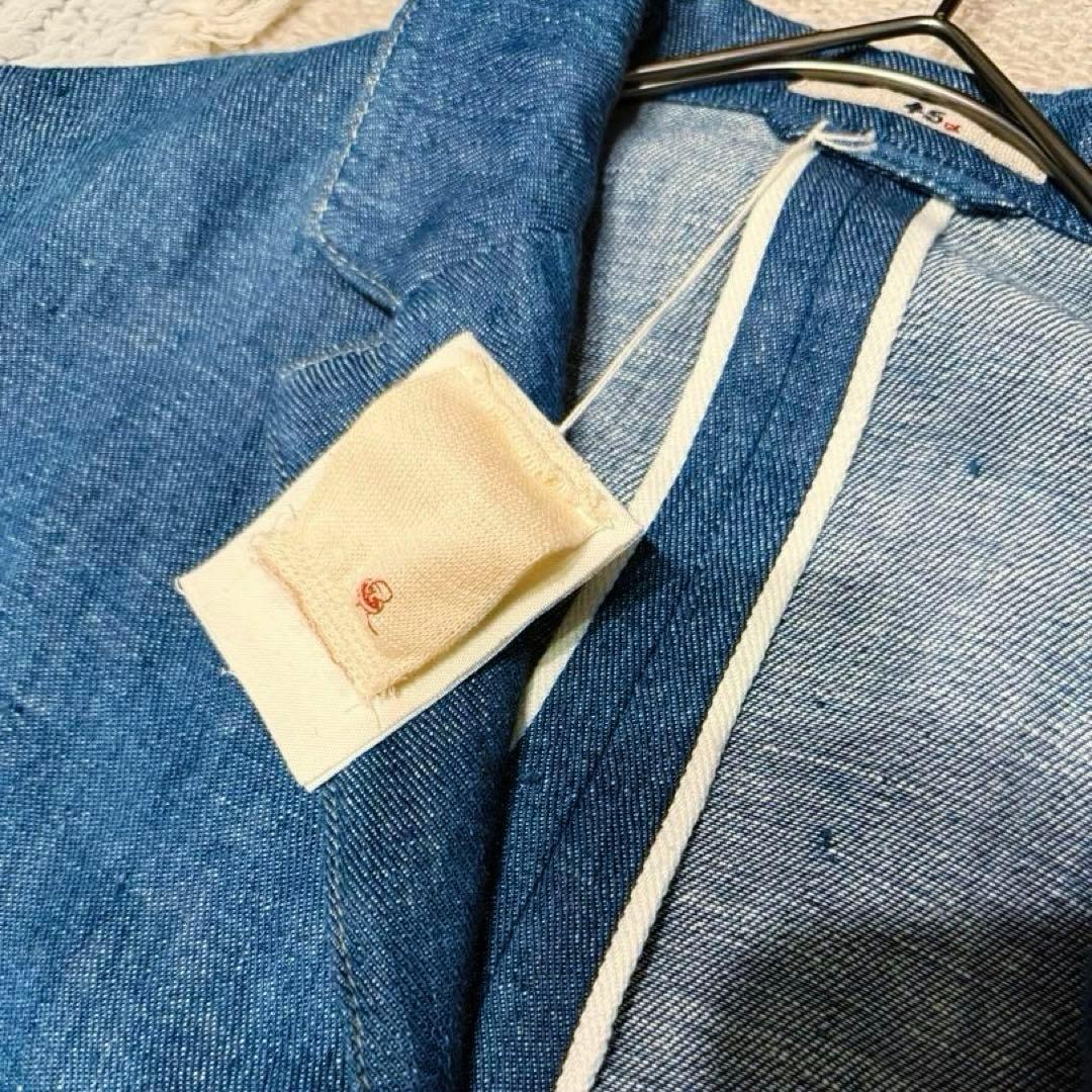 ⿻ 新品未使用 ⿻ 45R ベルギーリネンデニムジャケット SIZE2