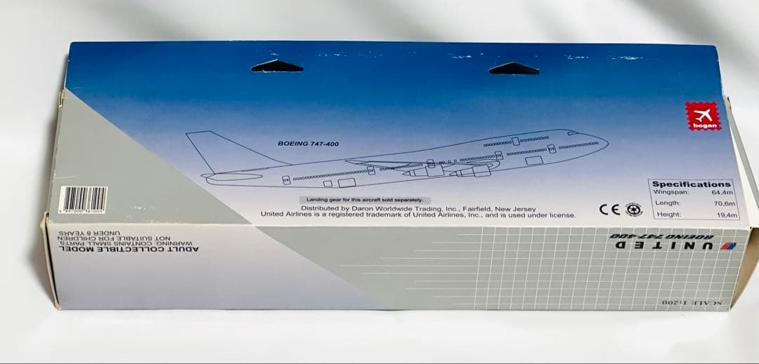 hogan 1/200 B747-400 ユナイテッド航空