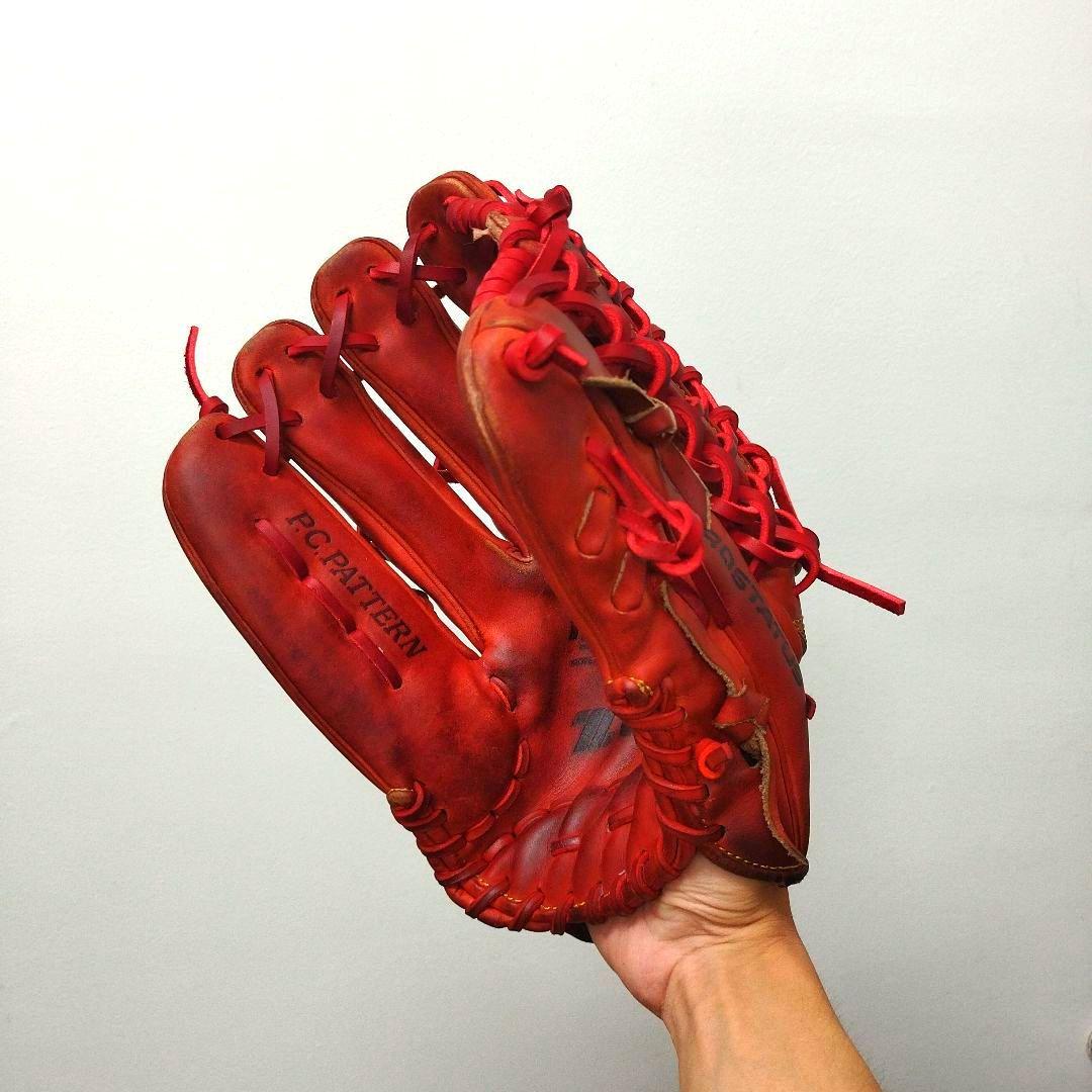 536 ZETT プロステイタス 型抜群 即戦力 硬式 外野手用グローブ 左投げ