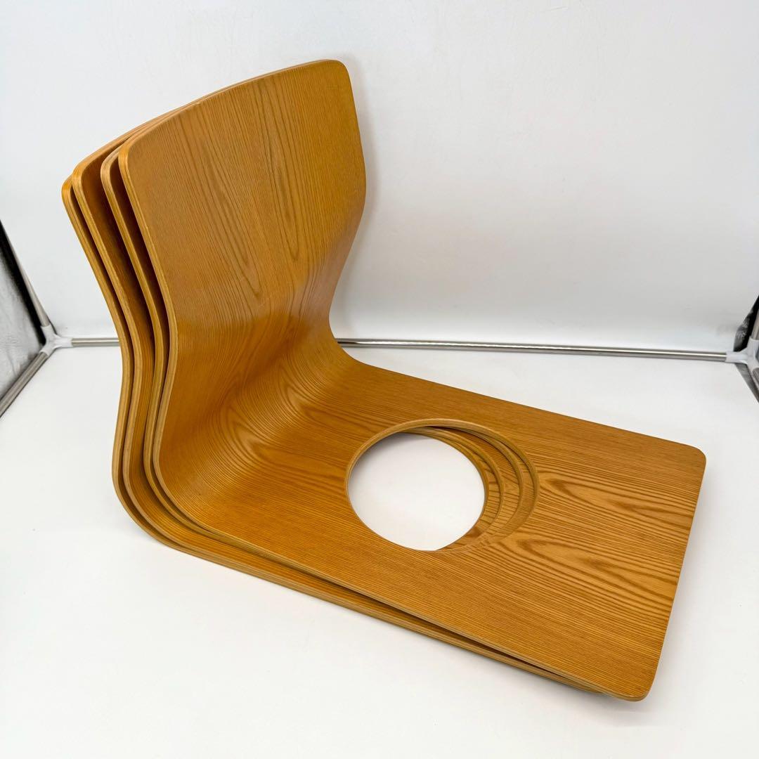 天童木工 座椅子 4脚セット　Tendo 木製　曲げ木