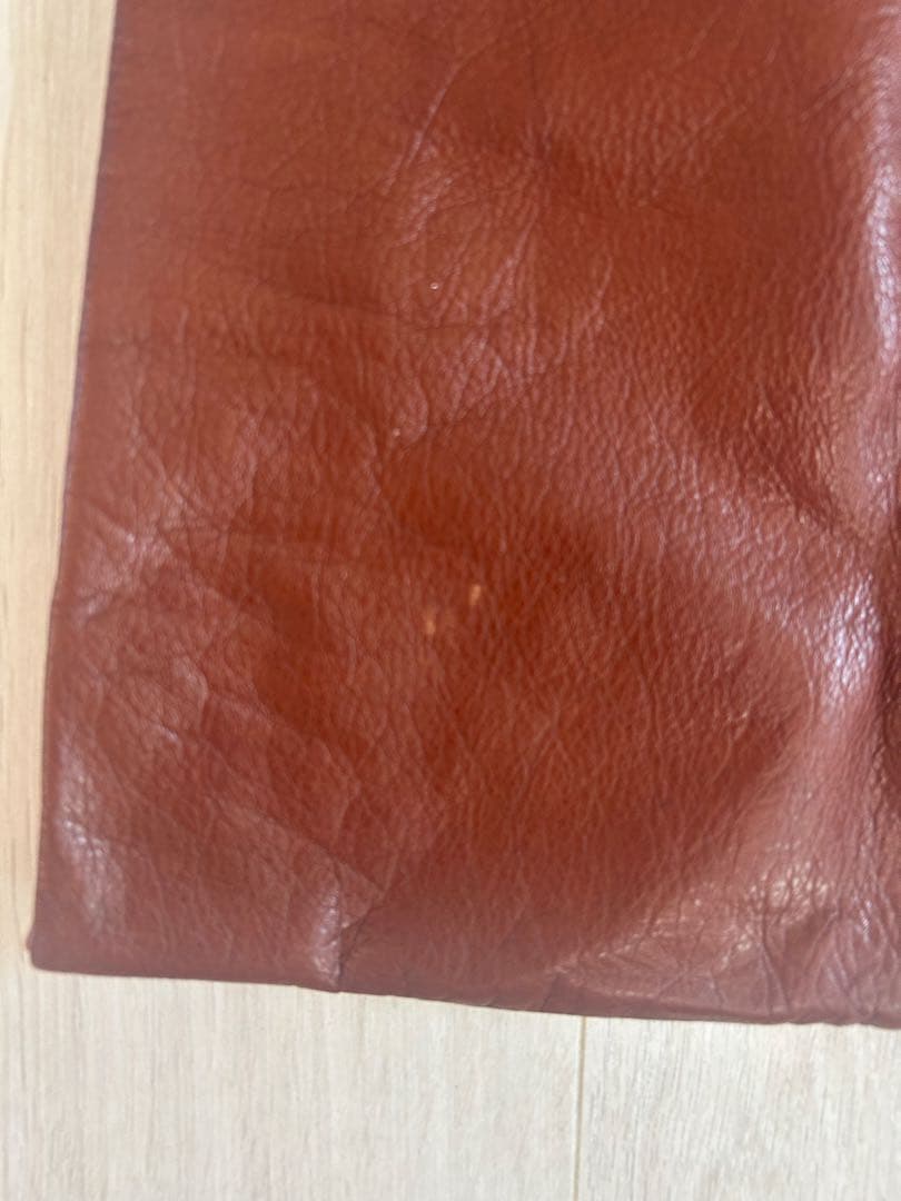 値下！BAGGU オールレザー　ブラウン　エコバッグ