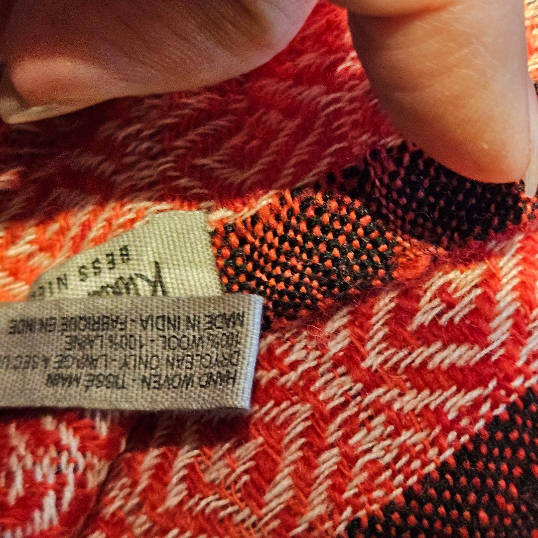 ★専用★Khadi&co手織りダイヤモンド柄ストール