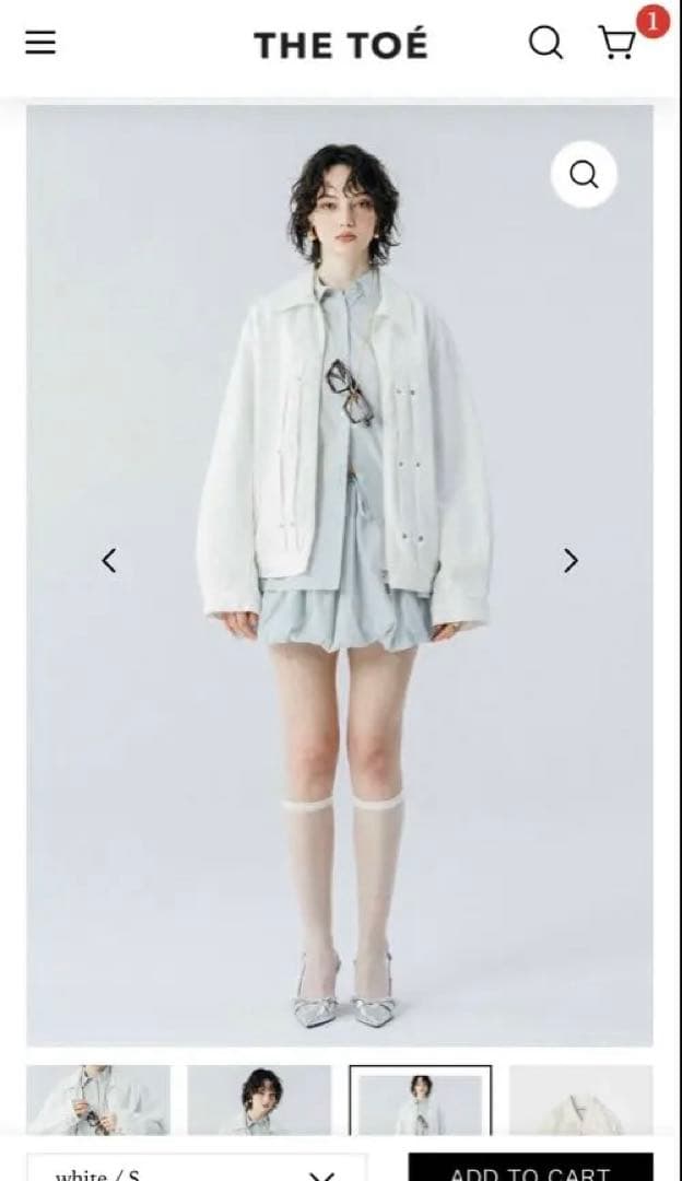 The toe Olympia デニムジャケット　白