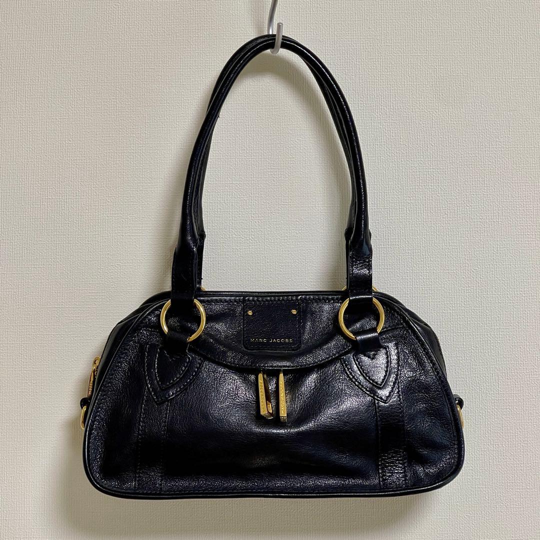 MARC JACOBS 本革2WAYハンドバッグ 黒 美品