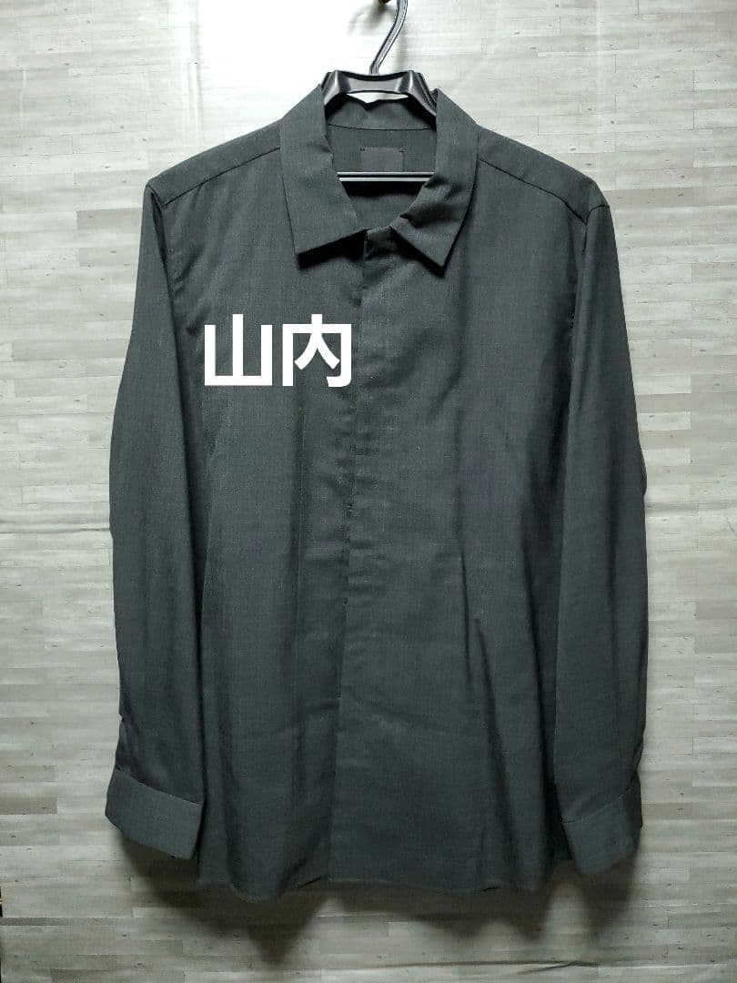 山内 ウールシルク長袖シャツ サイズ3