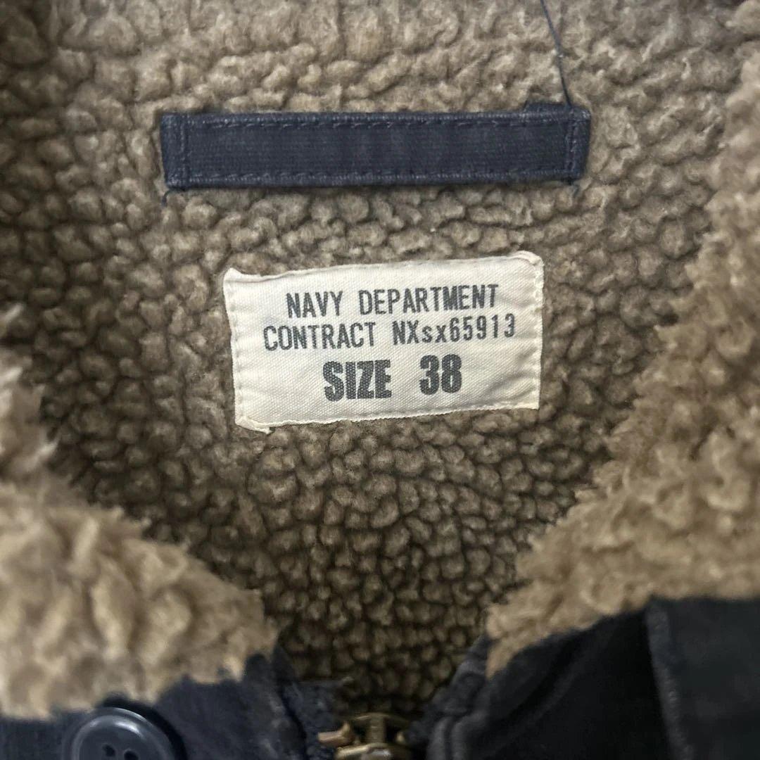 ワイパーインク N1 デッキジャケット サイズ38 ネイビー　N-1