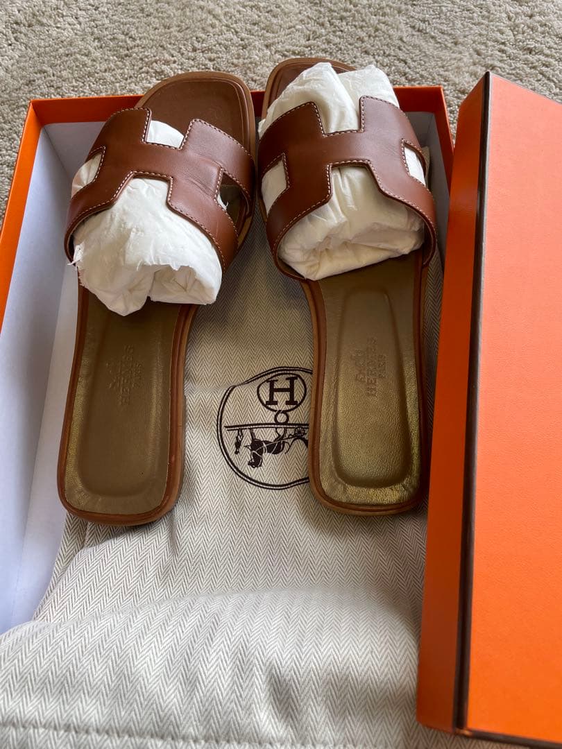 HERMES エルメス　◇　サンダル　オラン　36.5