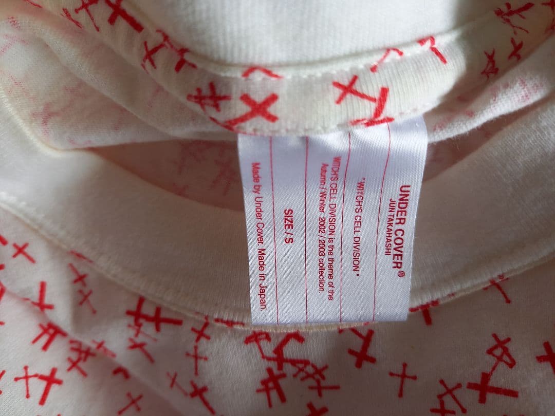 レアUNDERCOVER☆02aw☆魔女期☆レッドランダムクロスT☆十字架