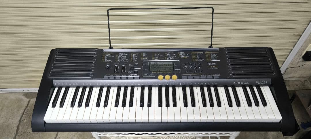 CASIO　LK-113　光ナビゲーションシステム　電子キーボード　椅子　各台付
