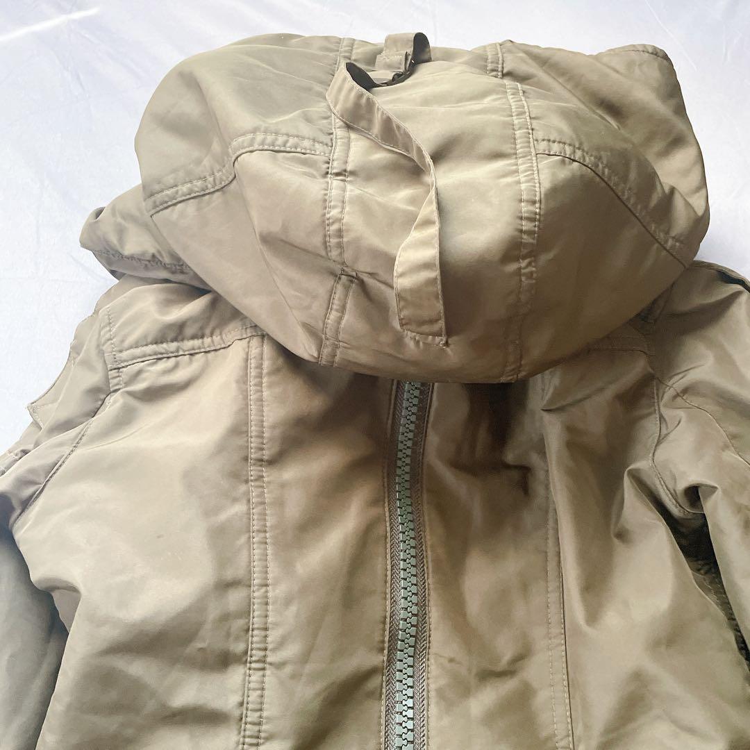 平成ギャル y2k　ミリタリーアウター　モッズコート　フェアリーグランジ　カーキ