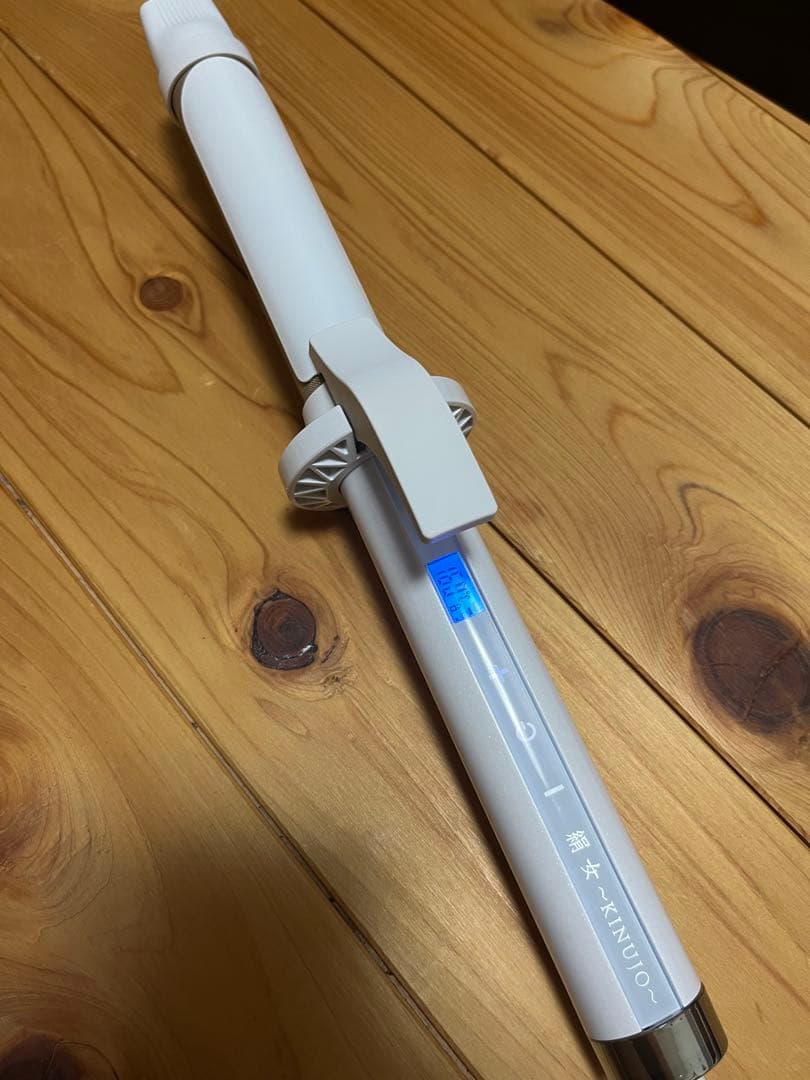 KINUO カールヘアアイロン28mm ホワイト