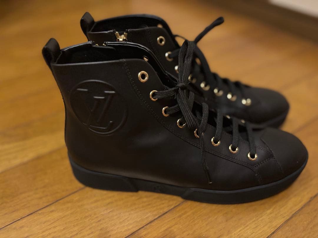 美品Louis Vuitton ブラック ハイカットブーツ