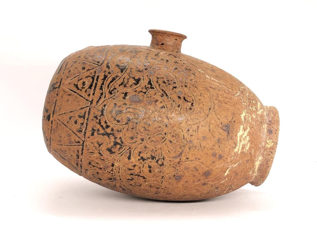 【 緑釉横口壺 】　大陸伝来蔵出品　博物館・資料館収蔵級