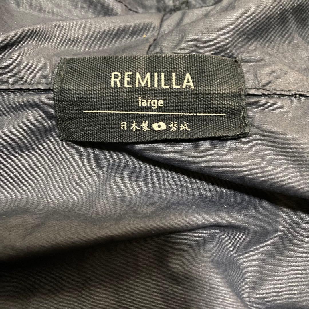 got35 REMILLA レミーラ　フード付ナイロンジャケット　黒　L