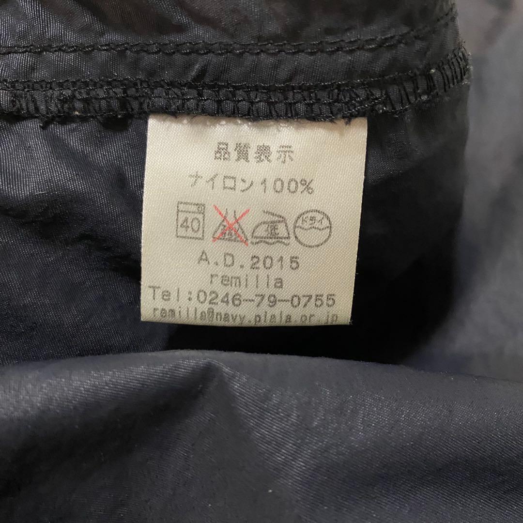 got35 REMILLA レミーラ　フード付ナイロンジャケット　黒　L