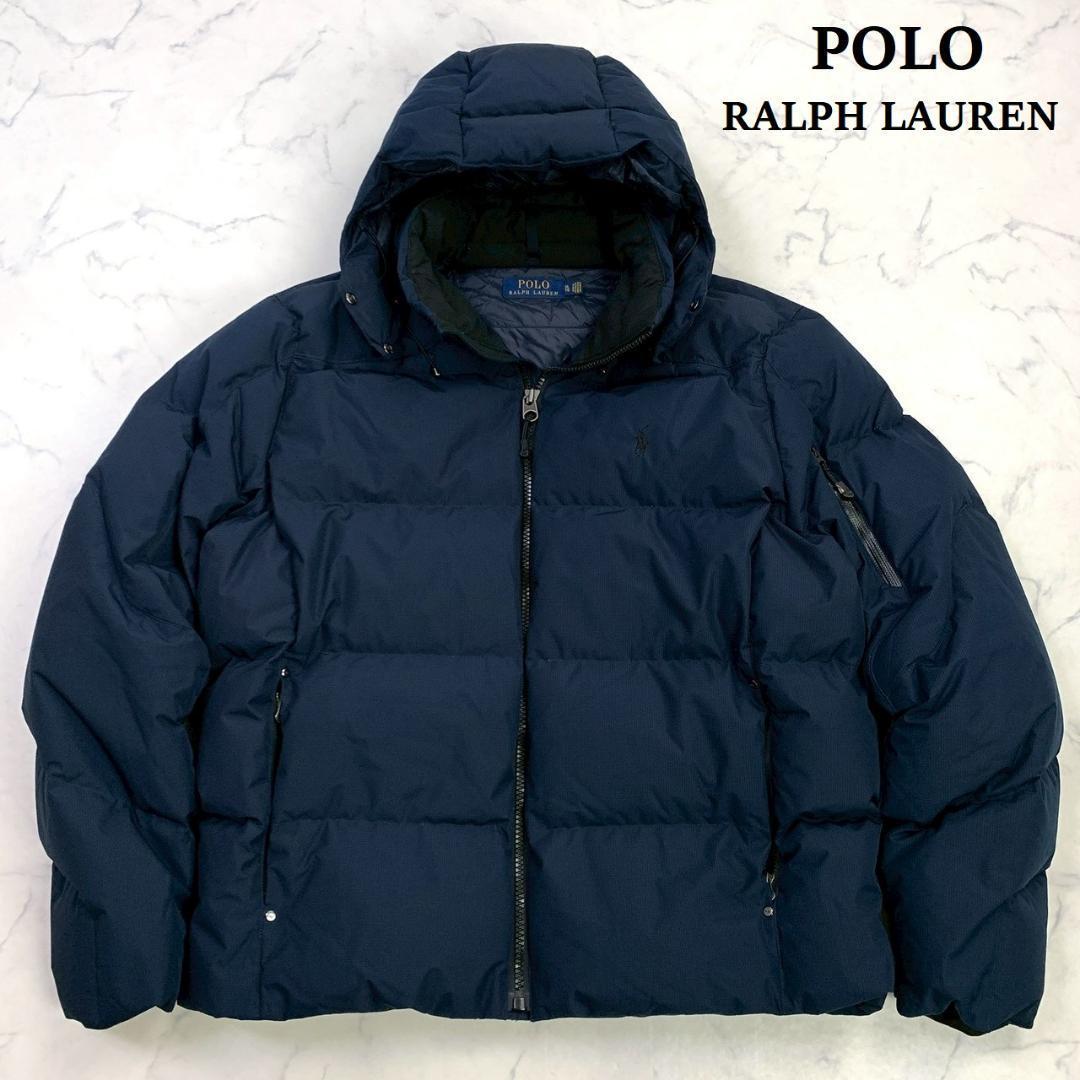 ポロラルフローレン ダウンジャケット 2way 肉厚 ネイビー XL　D987