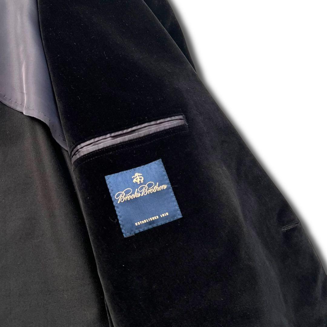 美品 ブルックス ブラザーズ ベロア テーラード ジャケット 44 大きいサイズ