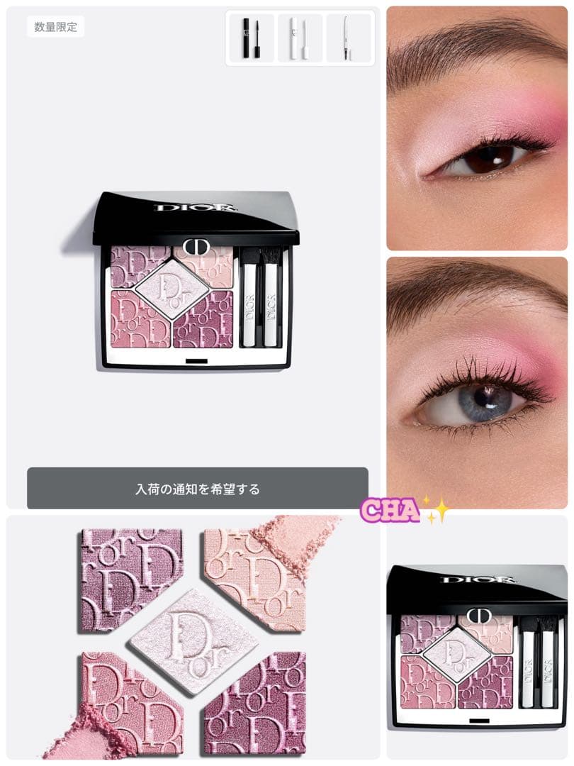 ホリデー＆春セット　ディオールショウ　サンク　クルール　865 ピンクロリポップ