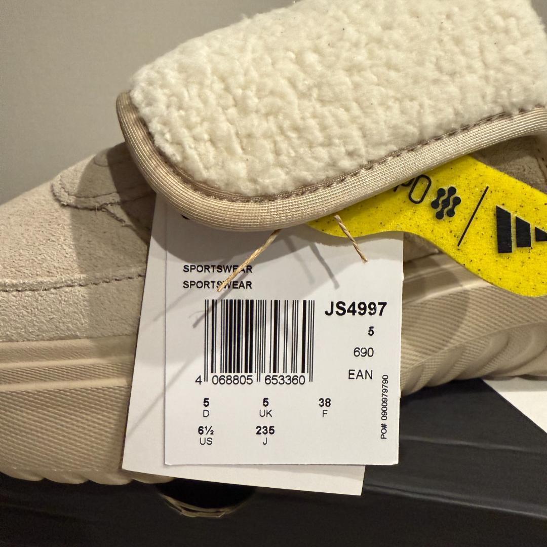 韓国限定 新作 ADIDAS GRANDCOURT MULE ベージュ 23.5