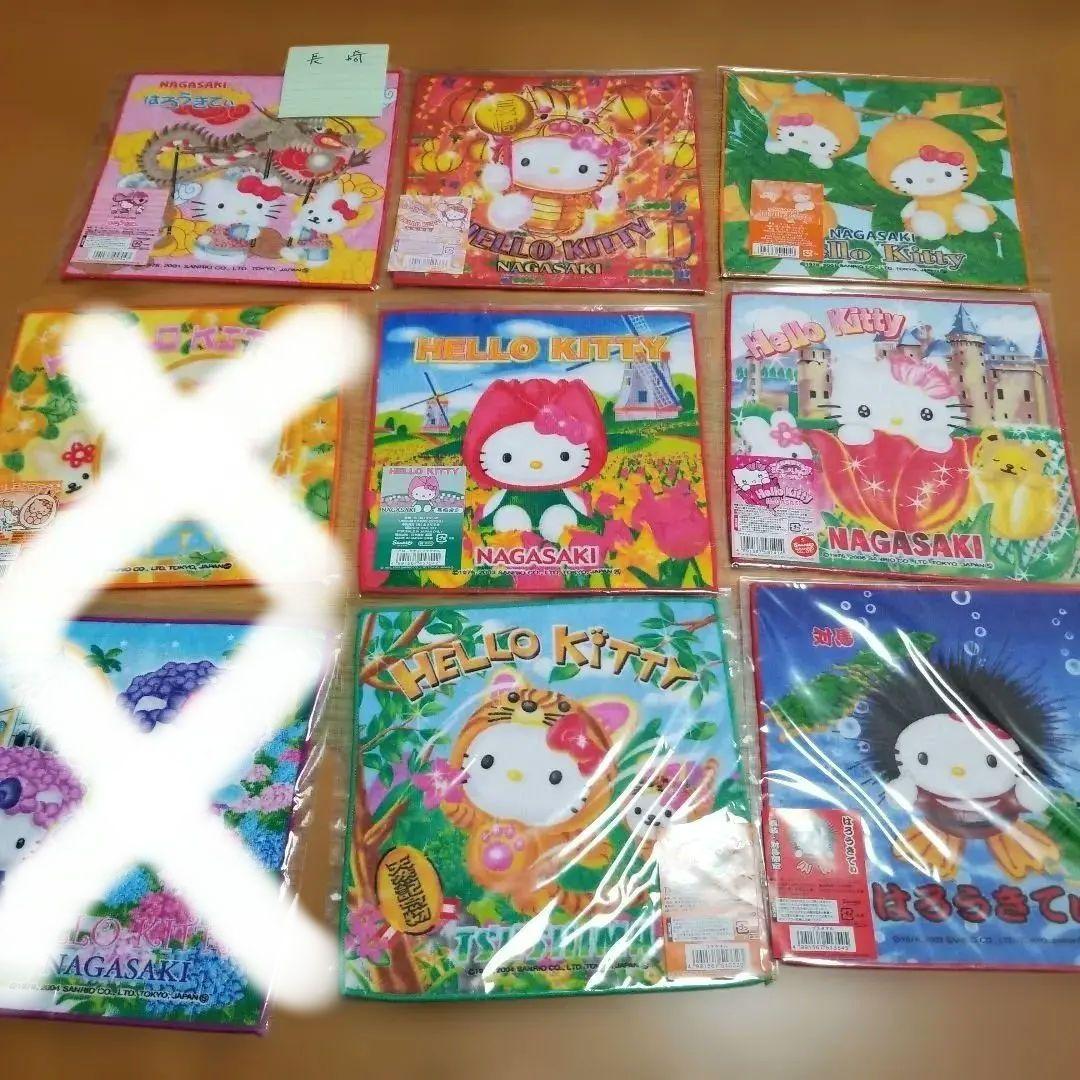 ハローキティ　長崎限定プチタオル　地域限定　地方限定　プチタオル　12枚セット