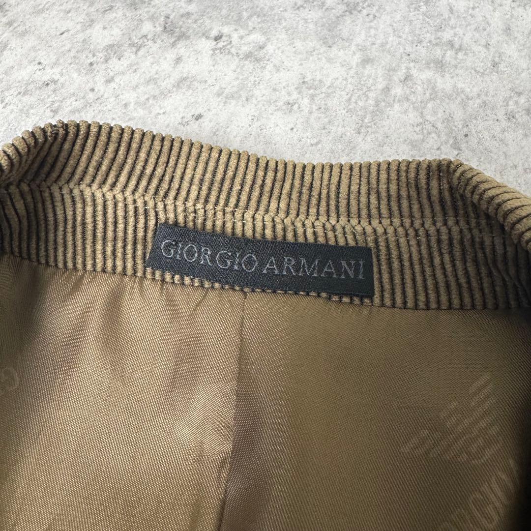GIORGIO ARMANI エルボーパッチ コーデュロイ 3Bジャケット 54