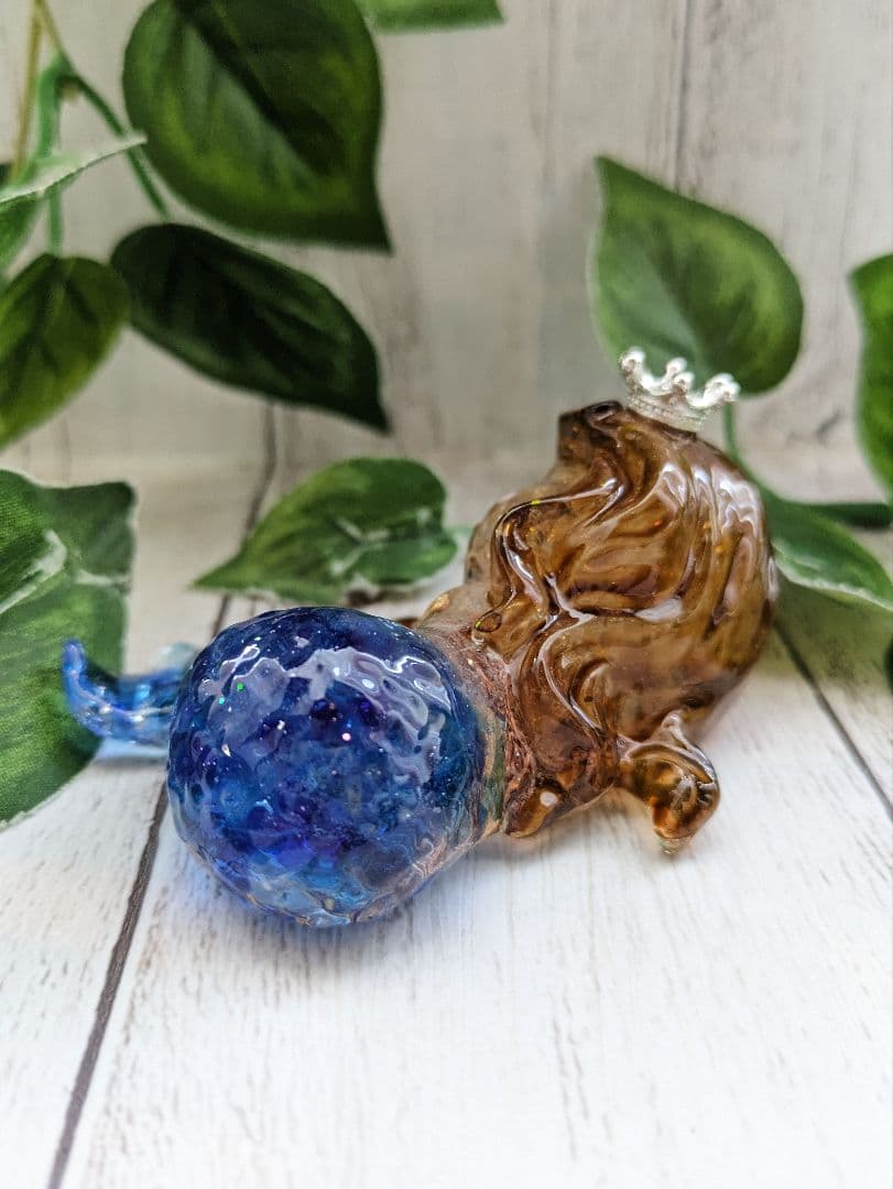 【つる927】ウルトラマリンの人魚ちゃん形オルゴナイト☆他９点