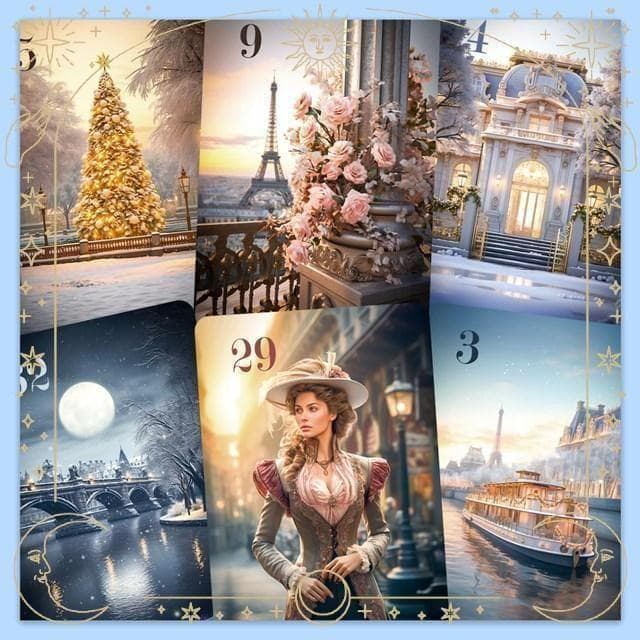 【正規品ルノルマンカード】数量限定で作られた希少入手困難品✨冬のパリのルノルマン