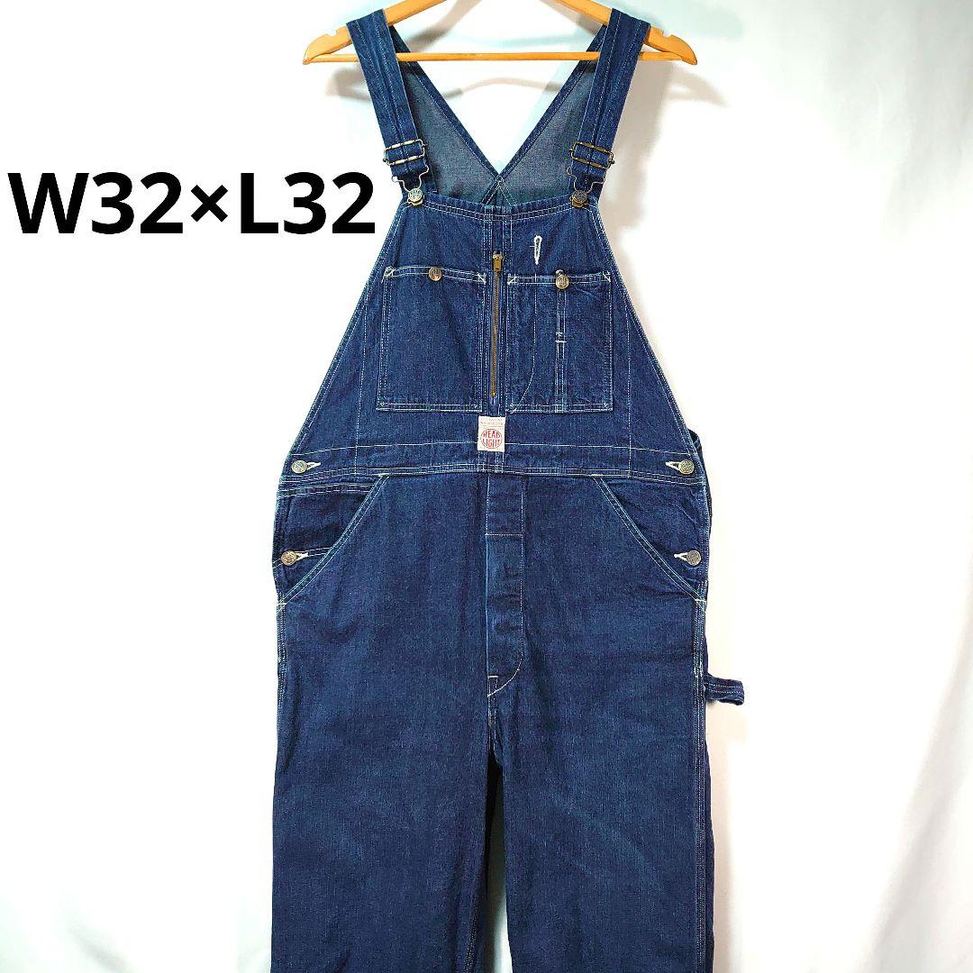 HEAD LIGHT デニム オーバーオールHD41630 11oz 32×32