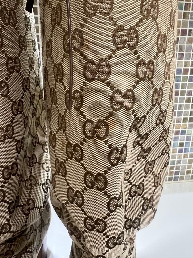 GUCCI グッチ　レディース　ロングブーツ　ＧＧロゴ　25センチ　ベージュ