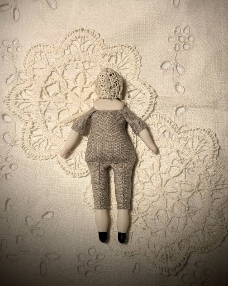 チャイナヘッドドール*パリアンドール*ミニチュア13.5cm*ブロンドヘア