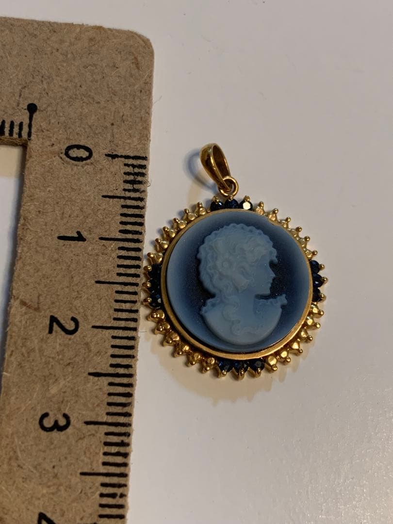 k18カメオネックレストップ