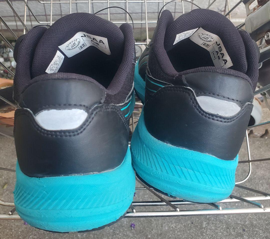 asics 安全靴 ブラック/ターコイズ