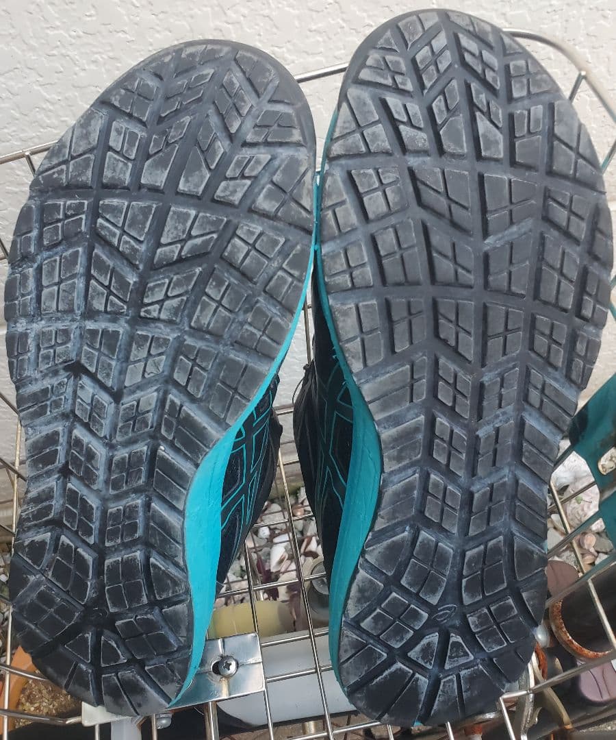 asics 安全靴 ブラック/ターコイズ