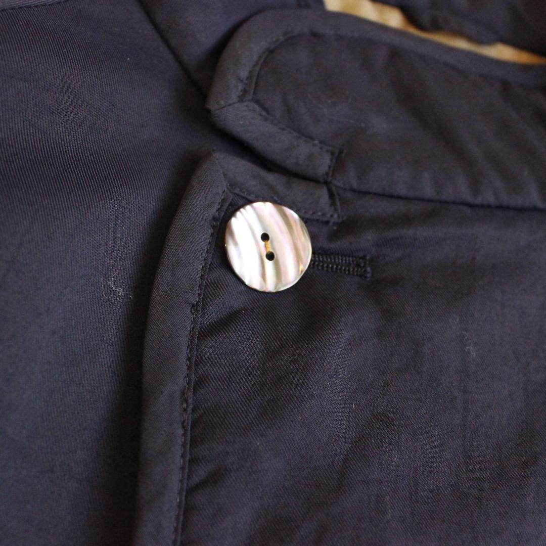 Vim 中綿ジャケット 22AW Sサイズ ネイビー シェルボタン サンダル