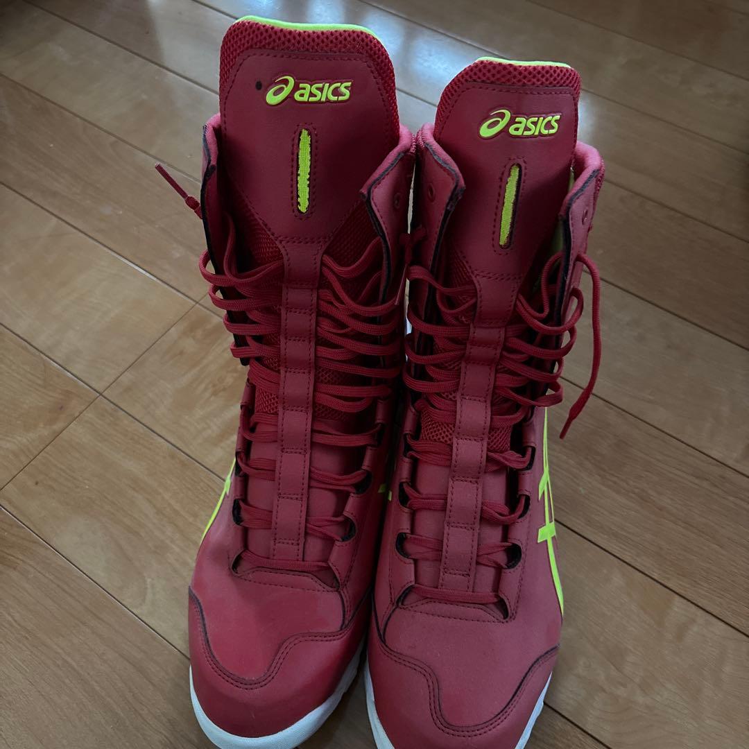 asics 安全靴 29.0 cm レッド/イエロー　箱無し