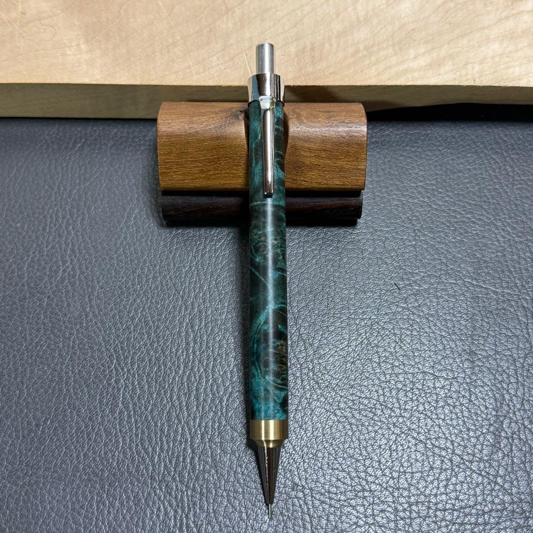 121楓瘤スタビ　木製シャーペン　強低重心R 真鍮