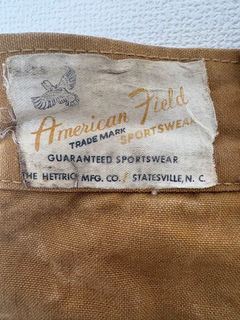 60s American Field ハンティングパンツ ダック地