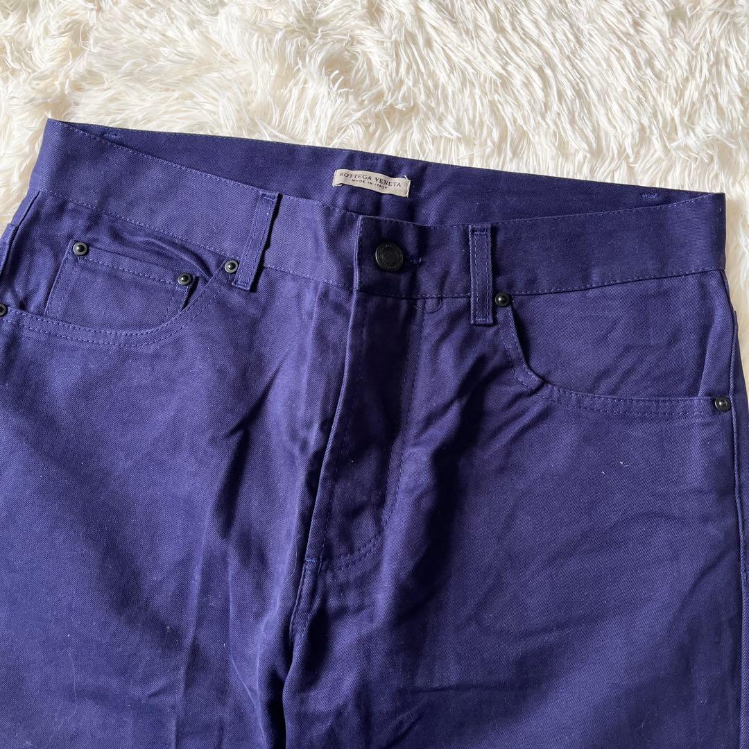 BOTTEGA VENETA ボッテガヴェネタ チノパン 青紫 コットン
