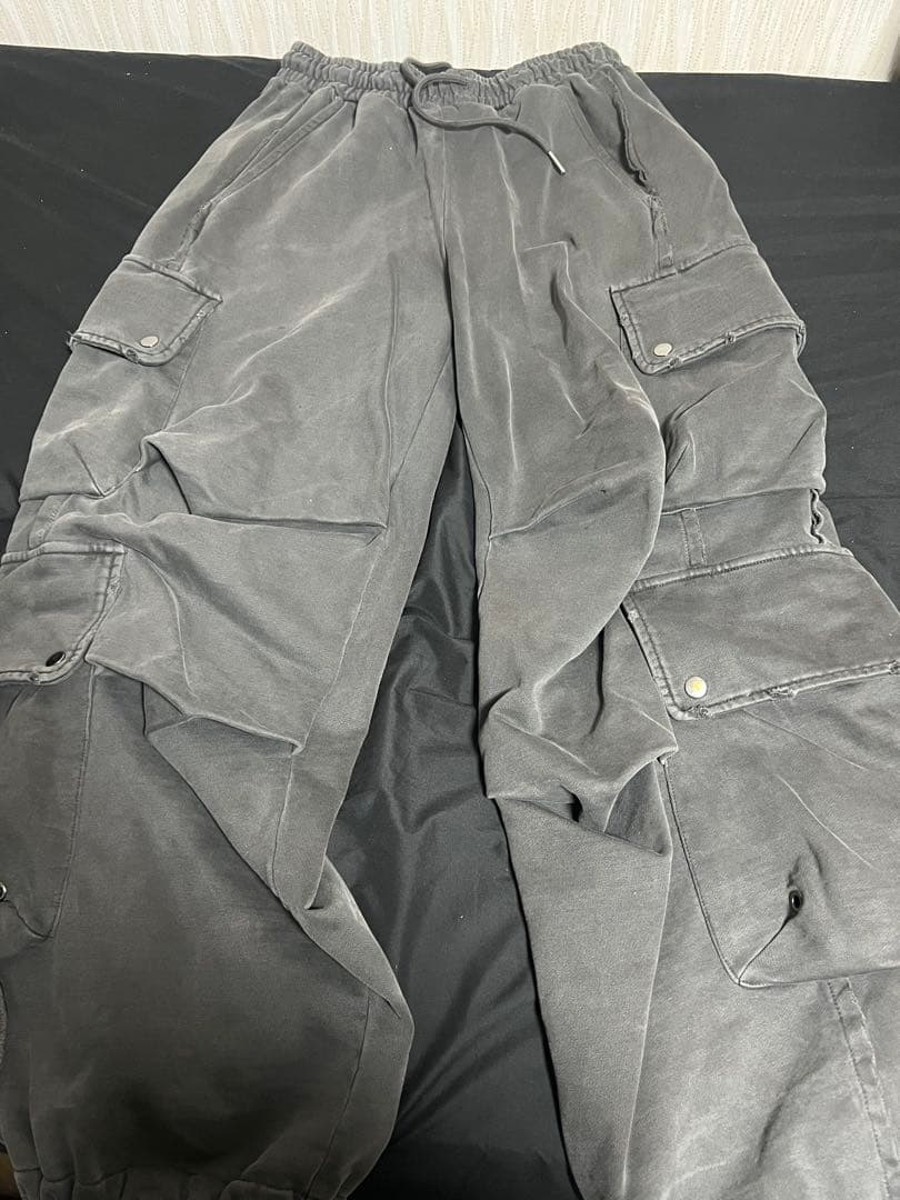 パンツ 4 pocket dirty wash sweat cargo pants