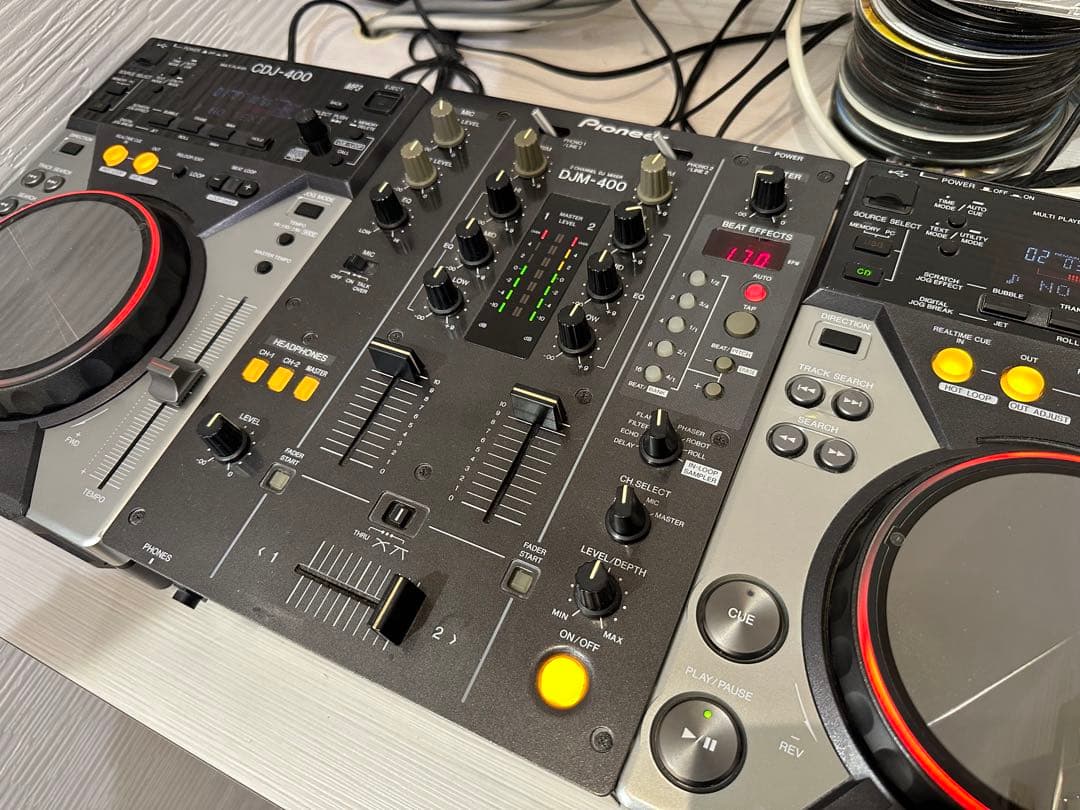 Pioneer CDJ-400×2 DJM-400 DJ機材ミキサーフルセット